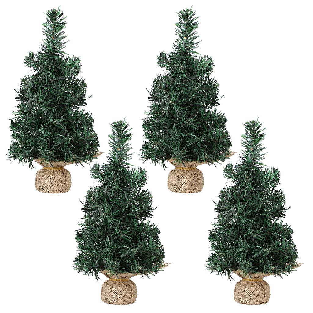 Artificial Xmas Tree 30cm Miniature Xmas Tree Window Sill Desktop Mantel Decoration