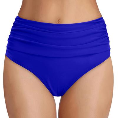 High Waisted Bikini Bottoms for Women Tummy Control Swimming Trunks