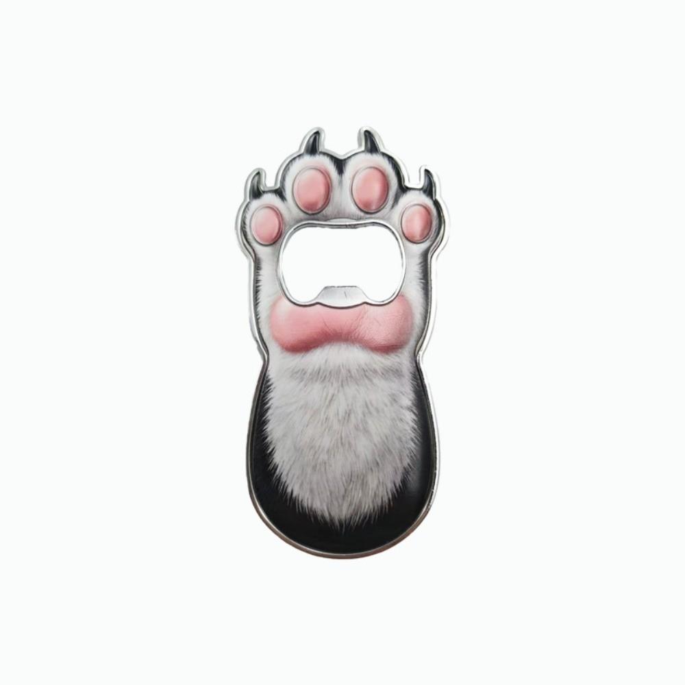 Zinc Zinc Zinc Alloy Cat Paw Bottle Opener Creative Magnetic Cap Remover Kitty Fridge Magnet Gift