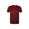 Training Sports Short Sleeve T-Shirt Men Tops Burgundy EC1090