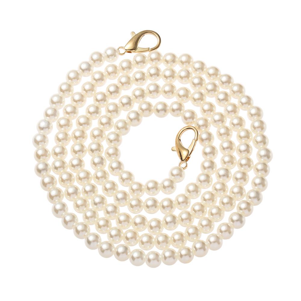 Fashion Shoulder Bag Straps Accessories Long Beaded Chain DIY purse Replacement Bags Handbag Handles Pearl Strap