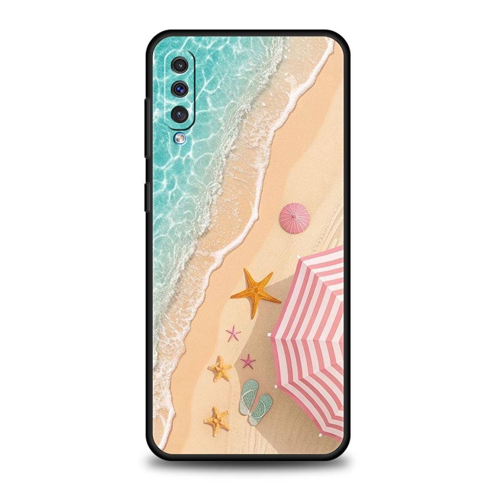 Summer Beach Phone Case for Samsung Galaxy A56 A36 A26 A16 A34 A24 A42 A22 A20 A12 A40 A30 A10 5G Soft TPU Cover Shell Funda Bag