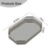 Cafe Restaurant Home Light Luxury Mirror Metal Tray