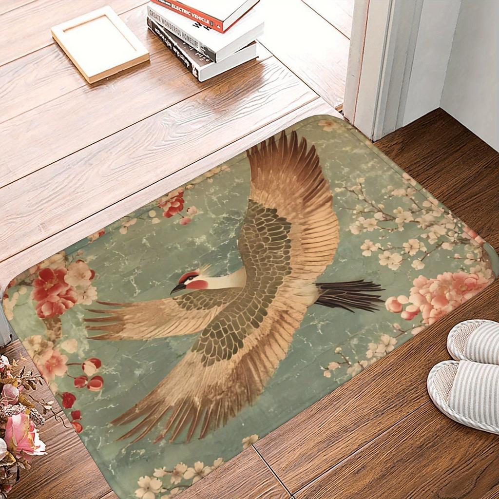 1PC Metropolis Skyline Kitchen Rug Non-Slip Door Mat Pop Design Bathroom Rug Bath Mat Carpet for Home Sink Laundry Decor