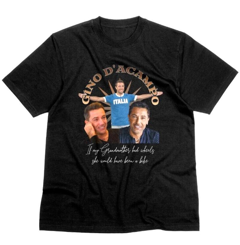 

Funny Gino D Acampo TV Tshirt Grandma Was A Bike Italian Chef This Morning Shirt 4XL