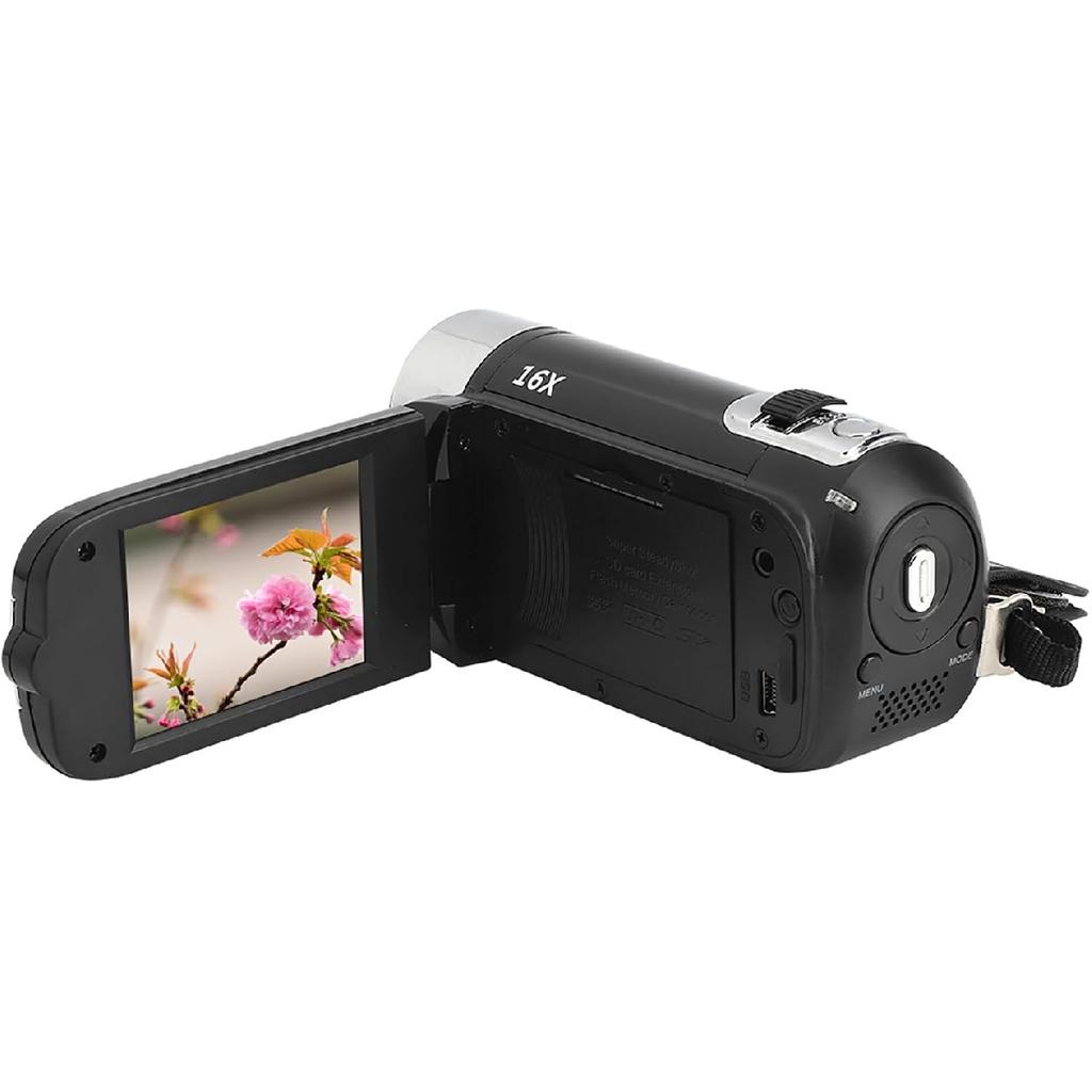 Ejoyous Digital Camera Recorder, DH‑90 High Definition Camera Image Video Camcorder 270° Rotation 2.7 Inch Colourful Display Screen 16X Zoom