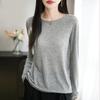 Dámský celoroční svetr z 50% vlny a 50% hedvábí | Lehký teplý pulovr z příze | Luxusní úplet z kašmírového hedvábí