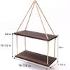 Hanging Wall Shelves,Swing Rope Floating Shelf,2 Tier  Hanging Storage