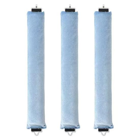 

3Pcs No Heat Hair Curling Rod Headband Women Overnight Sleeping Hair Curler Styling Tool Lazy Medium Long Hair Curls Roller синій