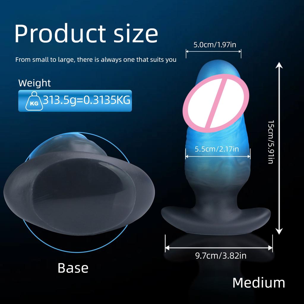 2026 Wearable Anal Plug Dildo Blue Black Wearable Anal Plug Size Optional G-spot Clitoris Stimulator Masturbator Prostate Massager Adult Sex Toys 18+