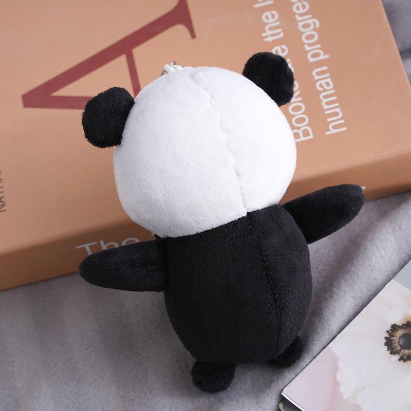 Adorable Panda Plush Toy Keychain Soft Cute Stuffed Animal Bag Charm 12cm