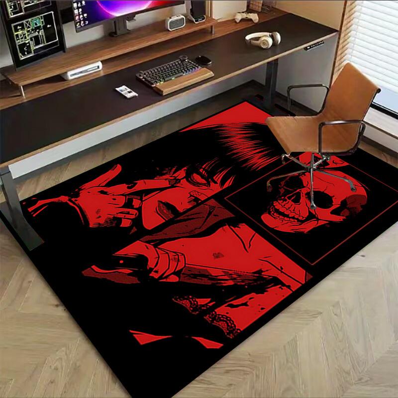 1PC Bloodshed Skull Carpet Office Rug Mat Home Decor Area Carpet Festival Gift Office desk chair carpet Longlasting Material