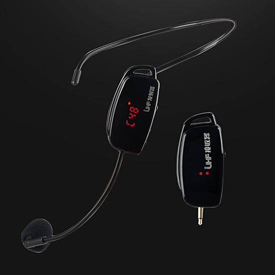 Voice Amplifier Anti-interference Independent Frequency Band Plug And Play Wireless Microphone Radio Headset for Outdoor
