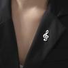Lucktune Musical Note Lapel Pins Brooches For Men Women Suit Collar Badges Metal Pins Brooches Fashion Jewelry 2025 Wholesale