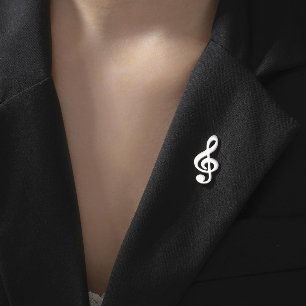 Lucktune Musical Note Lapel Pins Brooches For Men Women Suit Collar Badges Metal Pins Brooches Fashion Jewelry 2025 Wholesale