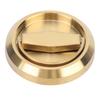 Stainless Steel Door Lock with Handle Pull Ring for Cabinet Drawer Closet DoorGold