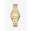 Michael Kors Mini Bryant Pavé Logo Gold-Tone Watch MK7540