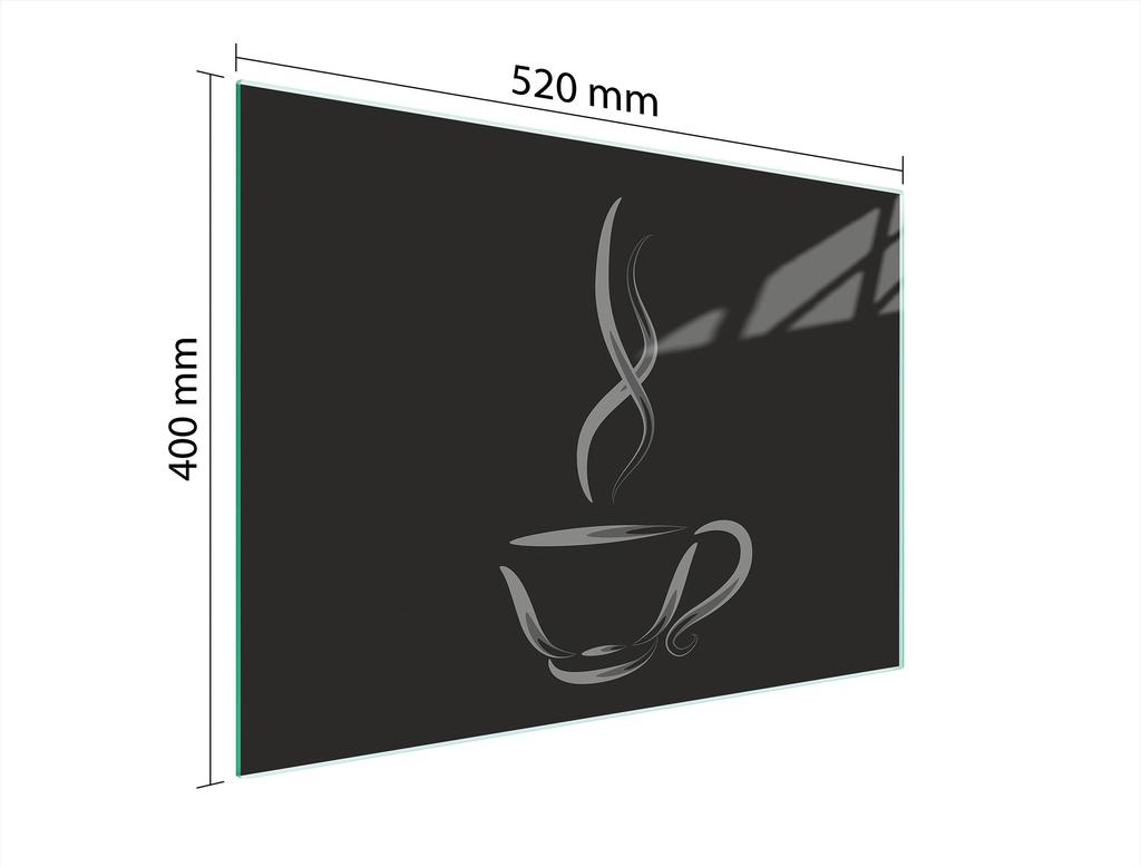 GLASSKÄRBRÄDA 52x40 KAFFE