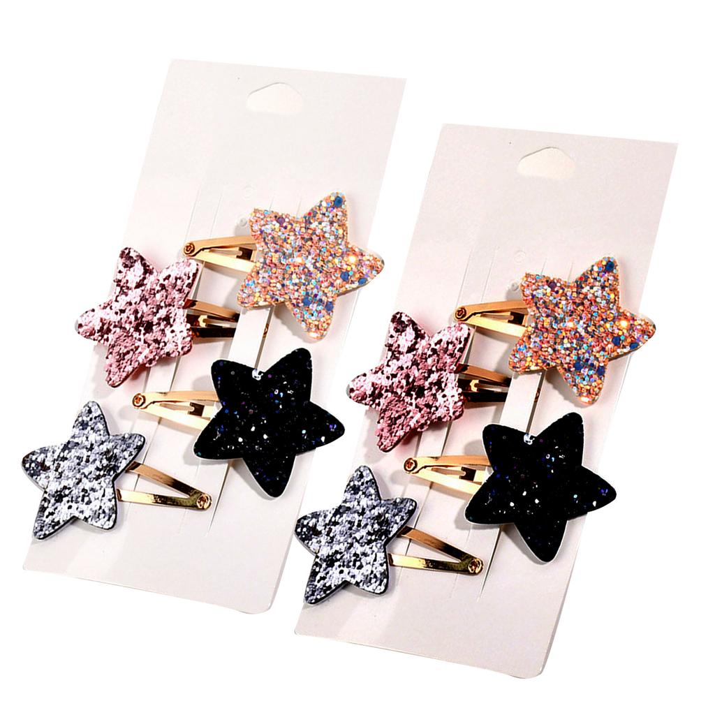 Girls Hair Clip Glitter Women Kid Hairgrips Adorkable Headdress Barrettes Glitter Shape Sweet 2000s Girls Hairpins