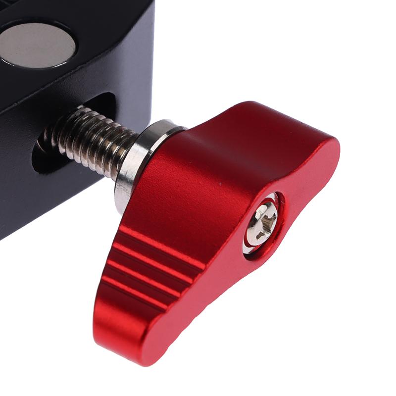 Aluminum Alloy Clamp With Double Ball Head Magic Arm Clamp 1/4'' 3/8'' Hole For Phone Video Mount Camera Monitor LED Light Mic