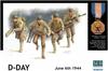 Master Box US Infantry Omaha Beach 1944 Plastic Model MB35020 1/35 D-Day 4-piece