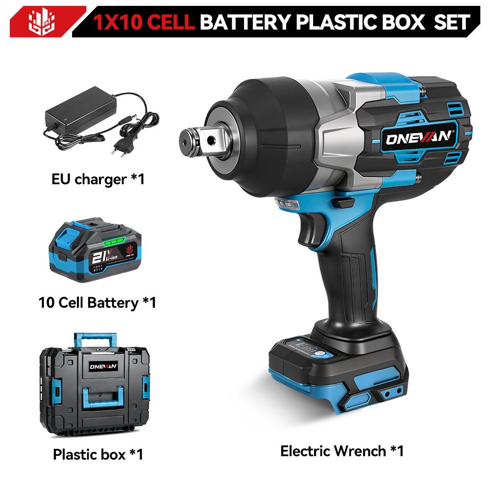 ONEVAN Torque Brushless Electric Impact Wrench 3/4 Inch 8 Gears Cordless Wrench Power Tools For Makita 18V Battery