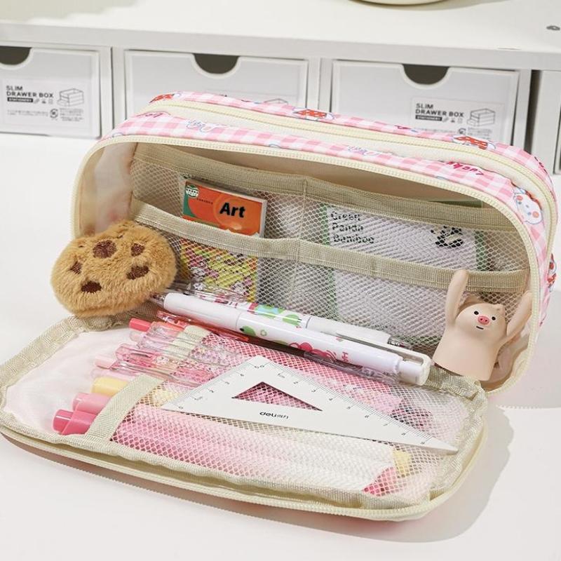 Cute Cartoon Pencil Case For Student Cartoon Anime Creative Pencil Bag High Capacity Stationery Storage Bag Cosmetic Bag