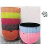 Plastic Woven Plaited Baskets with Chain Hanging Flower Pots Houseplant Flowerpot  Balcony