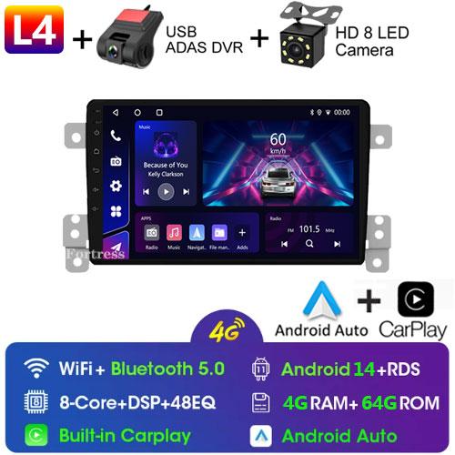 Android 10 Car Radio for Suzuki Grand Vitara 3 2005 2012 2013 2014 2015 Multimedia Player Navigation GPS 2 Din Stereo DVD