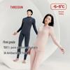 ThreeGun 100% Cotton Anti-Bacterial Mock Neck Thermal Underwear Set