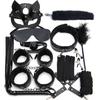 Sexy nylon BDSM Kits Plush Sex Bondage Set Handcuffs Sex Games Whip Gag Nipple Clamps Sex Toys For Couples Exotic