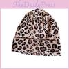 Fashion Knit Hat With Leopard Print Design Suitable For Daily Cold Seasons