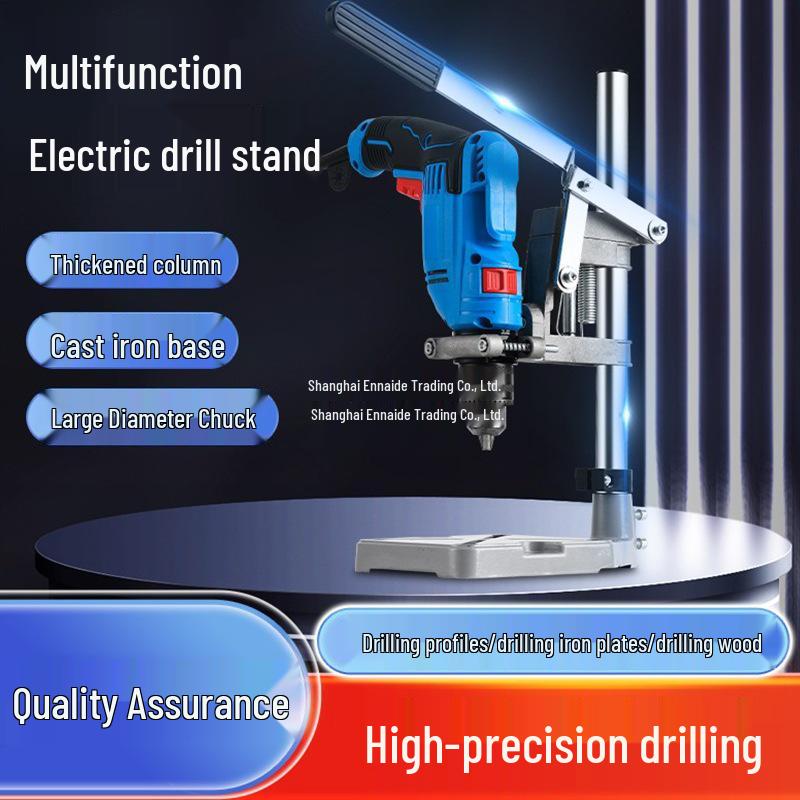 High-Precision Multi-Functional Drill Press Stand for Handheld Rotary Drills