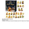 Cute Duck Toy Advent Calendar Calendar, 24-Day Christmas Countdown Box with Acrylic Ornaments for Tree Toy, Hanging Decor, Holiday Gift Lovers Festive
