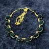 Chrome Diopside Gemstone Handmade 925 Sterling Silver Jewelry Necklace 20" M-2997