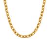 Collane Moda Acciaio Inossidabile Catena Fatta a Mano Collana Grossa Donna Oro 18K