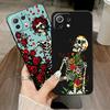 Case for Xiaomi Mi 12X 10T 11T 11 12T Pro 14 13 Lite 12 Funda Phone Cover Rose Skull