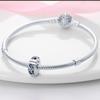 Compatible With Bangle Bracelet High Quality Fine Jewelry Inlaid Zircon Charm Bead Components Copper Metal Starfish and Sea Shell Clip Bead
