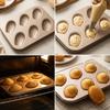 Carbon Steel Muffin Pan Non-Stick Cupcake Mold Creative Dessert Mold  Home Oven