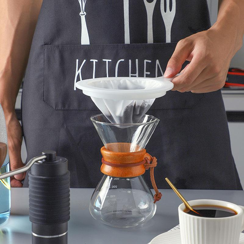 1 Pcs Funnel Filter Mesh Food Filter Mesh Kitchen Strainer Funnel for Filtering Juice Wine Milk Soy Milk