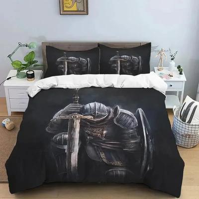 Medieval Knights Templar Patterns Supplies Set Duvet Cover Set Bedding Sets Adults Bed Pillowcases No Filling Birthday Gifts