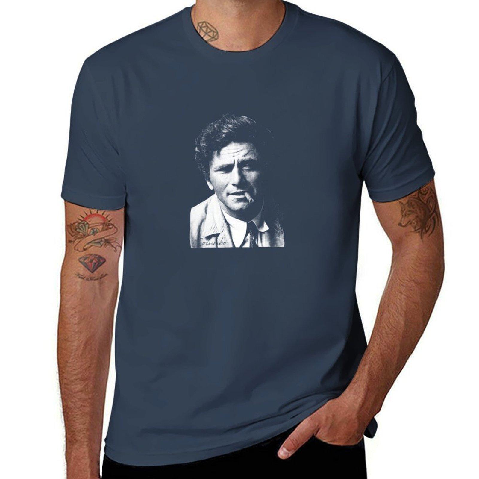 Columbo Portrait Tshirt Moisture Control Sports Tee S