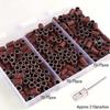 210pcs Nail Sanding Cap Bands 80''/120''/180 Sander Nail Drill Bits Remove Gel Polish Milling Cutter For Manicure Machine GL1990