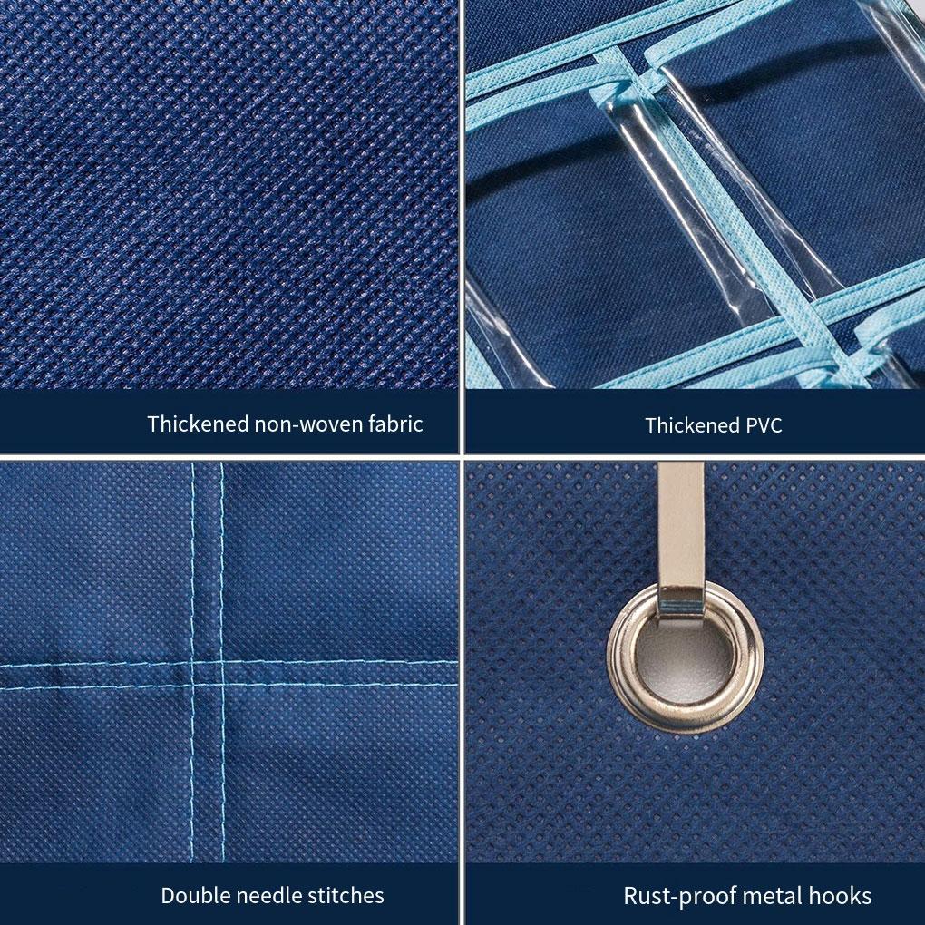 OxfordCloth Multi Grid Storage Organizer For Various Occasions With Rust Proof Metal Hooks Suitable