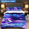 Colorful Unicorn 3pcs K-pop Music Group Bedding set,Ideal for Bedroom, Dormitory,Including Duvet Cover And 2pcs Pillowcases,Fan Gifts
