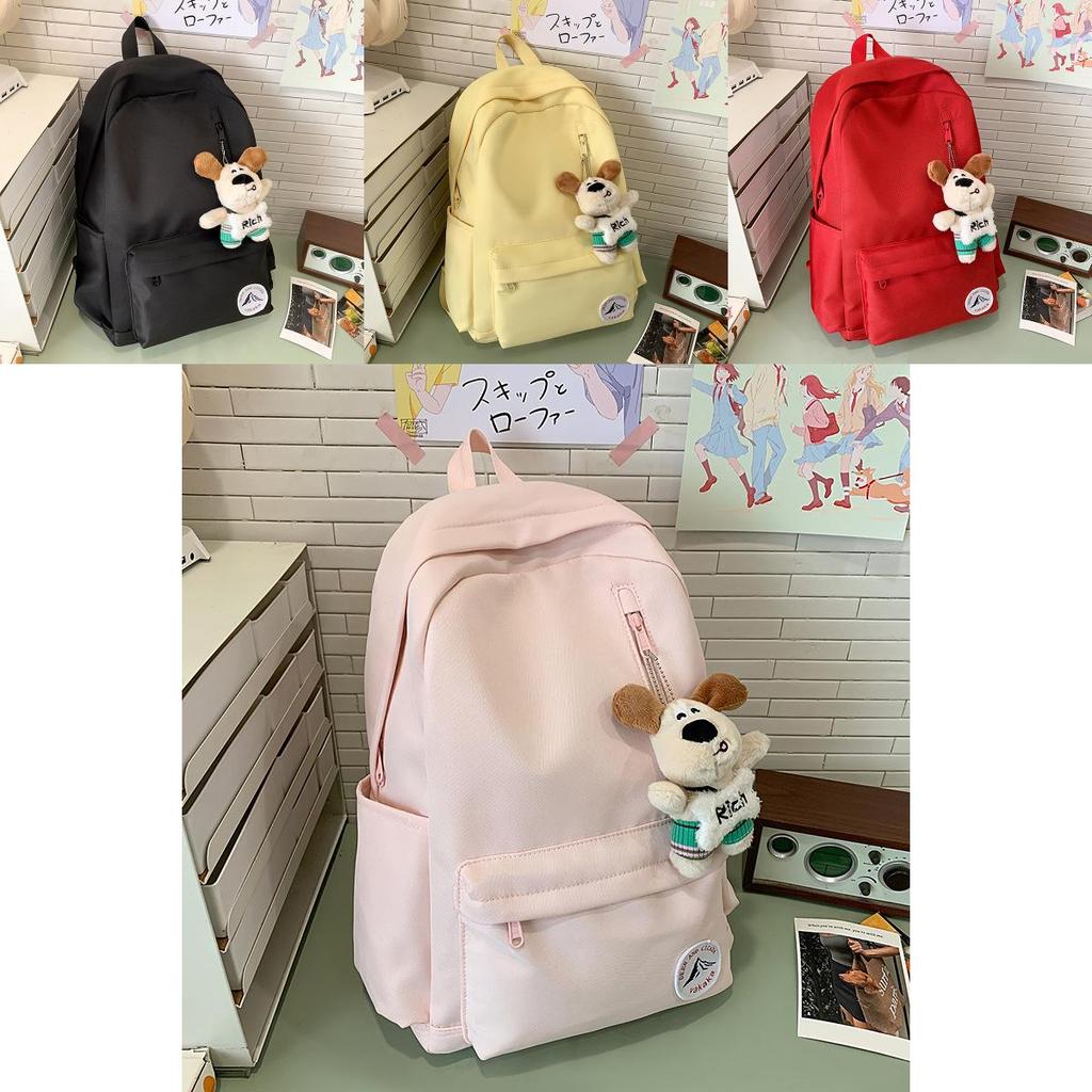 Nylon College Style Backpack For Women And Men With Breathable Air Cushion Straps For Travel And School