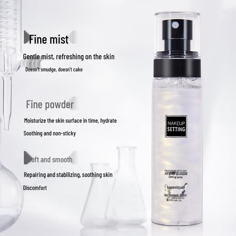 Baowei Spring Star Quicksand Matte Setting Spray for Long-lasting Makeup On Oily Skin