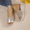 Fashion Women Slippers 2024 Summer New Fashion Platform Beach High Heels Shoes for Women Wedges Sexy Open Toed Slippers Female Zapatos