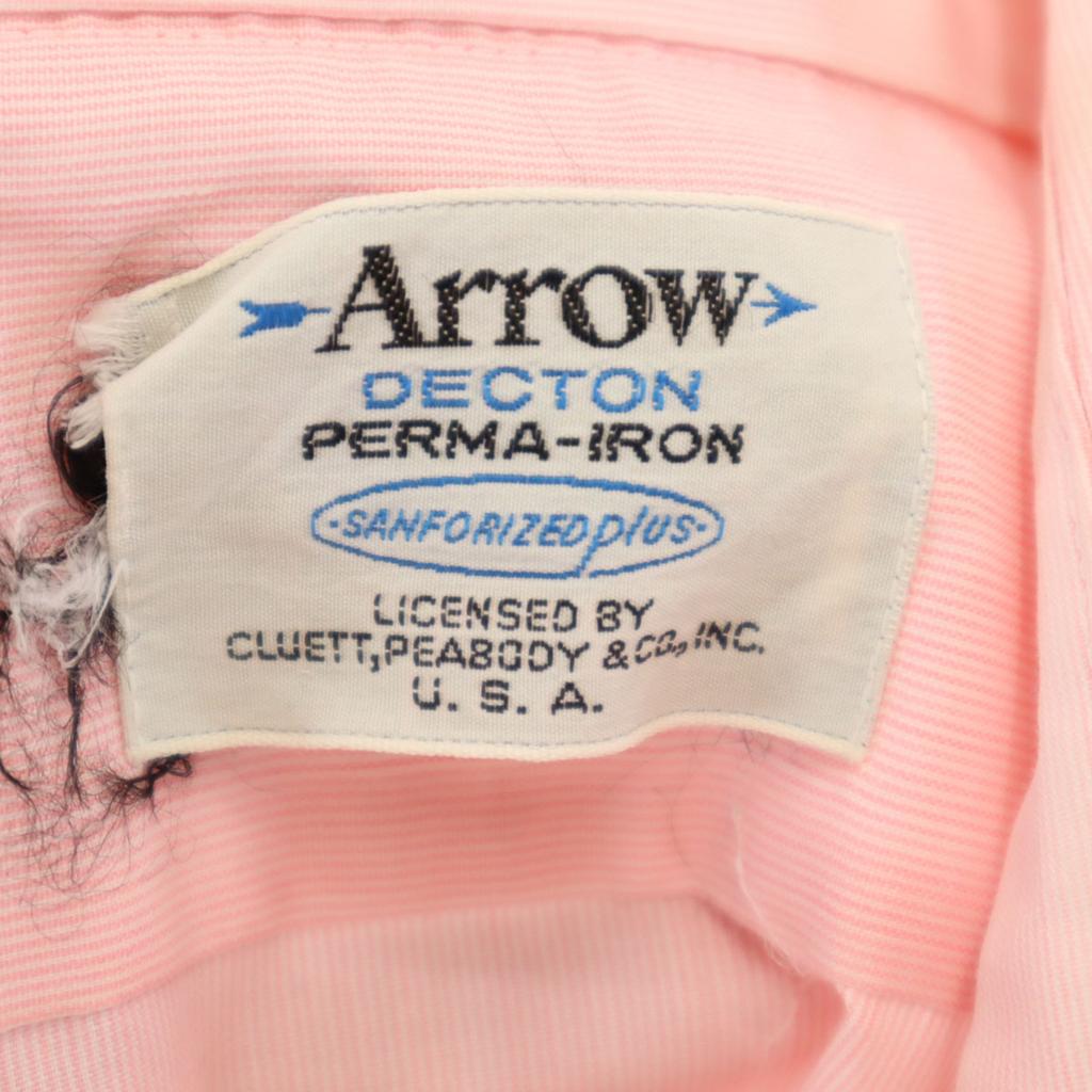 Arrow 70er Vintage Made in Japan Langarmhemd rosa Herren Gebraucht