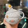 1Set Space Astronaut Mug Cartoon Ceramic Cup Practical Long Lasting Unique Gift Friends Home Decor Cartoon Ceramic Mug